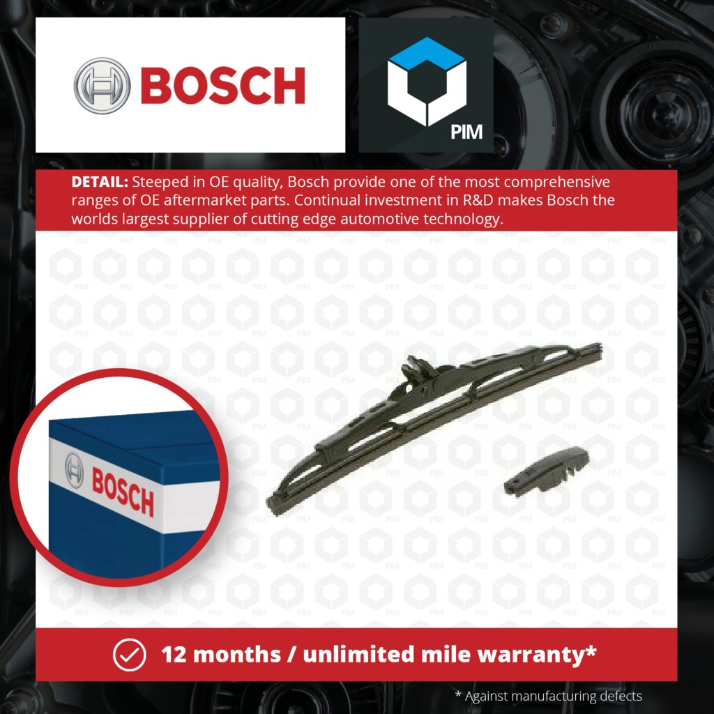 Bosch Rear Wiper Blade H251 3397011813 [PM875280]