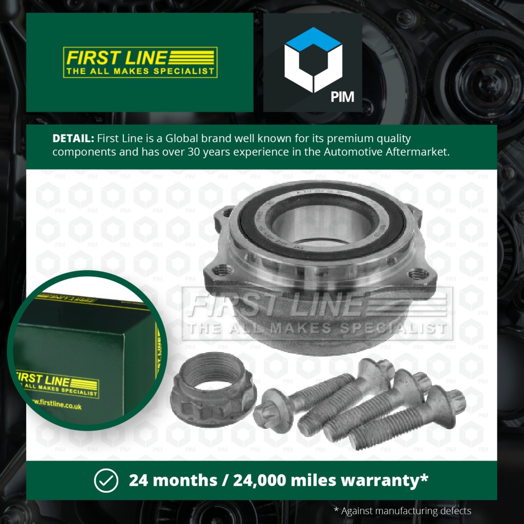 First Line Wheel Bearing Kit Rear FBK1457 [PM874665]