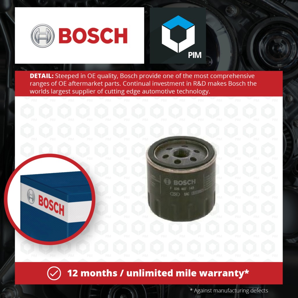 Bosch Oil Filter F026407143 [PM874528]