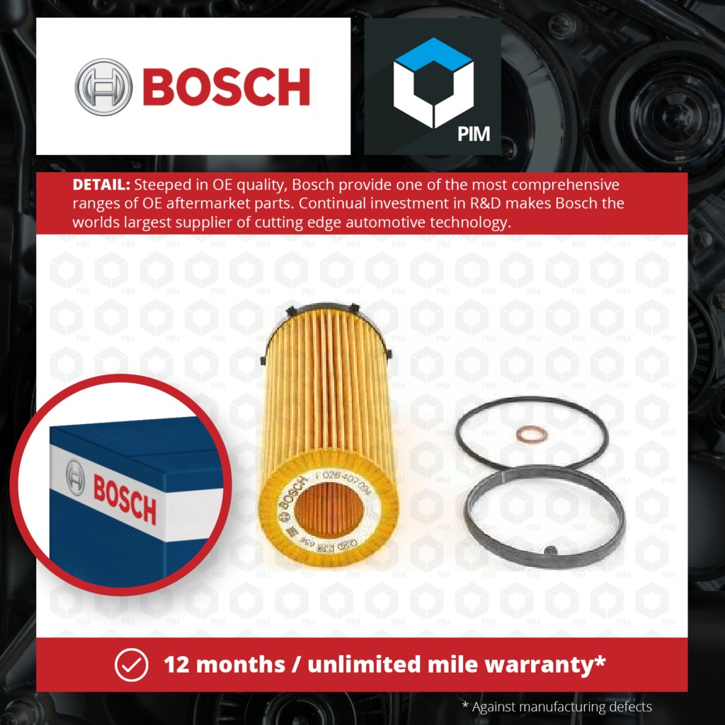 Bosch Oil Filter F026407094 [PM874518]