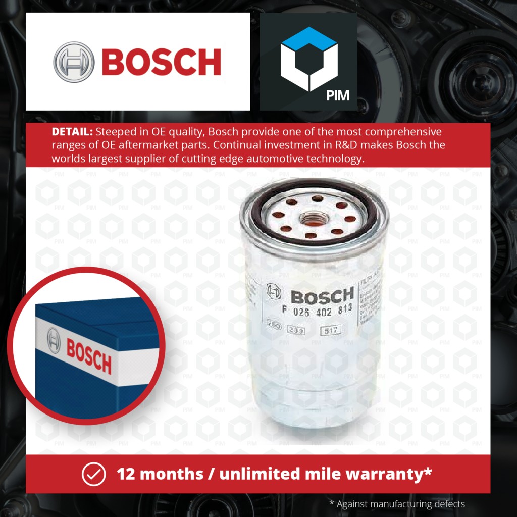 Bosch Fuel Filter F026402813 [PM874502]