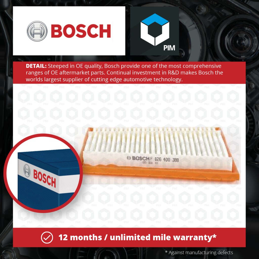 Bosch Air Filter Left F026400388 [PM874485]