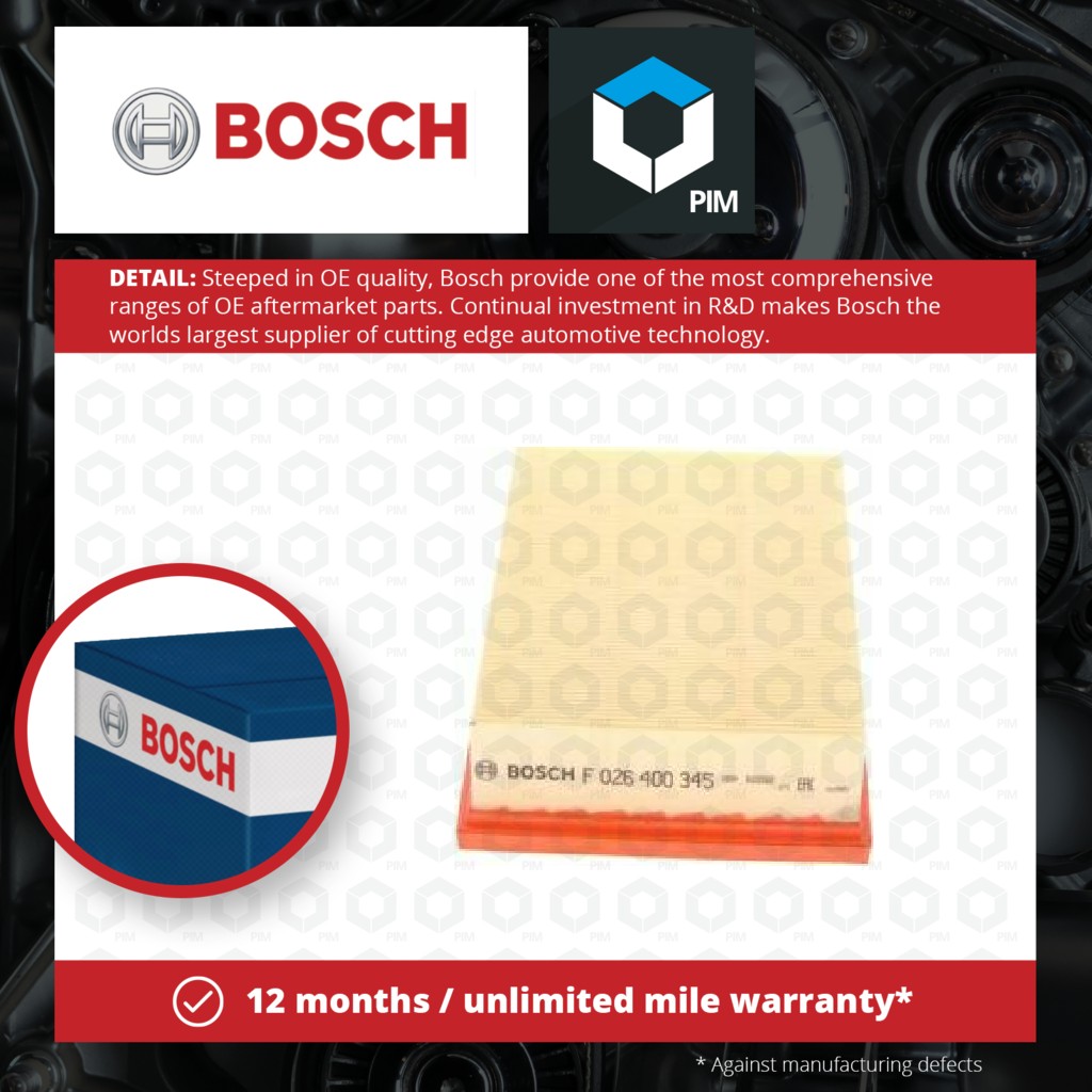 Bosch Air Filter F026400345 [PM874477]