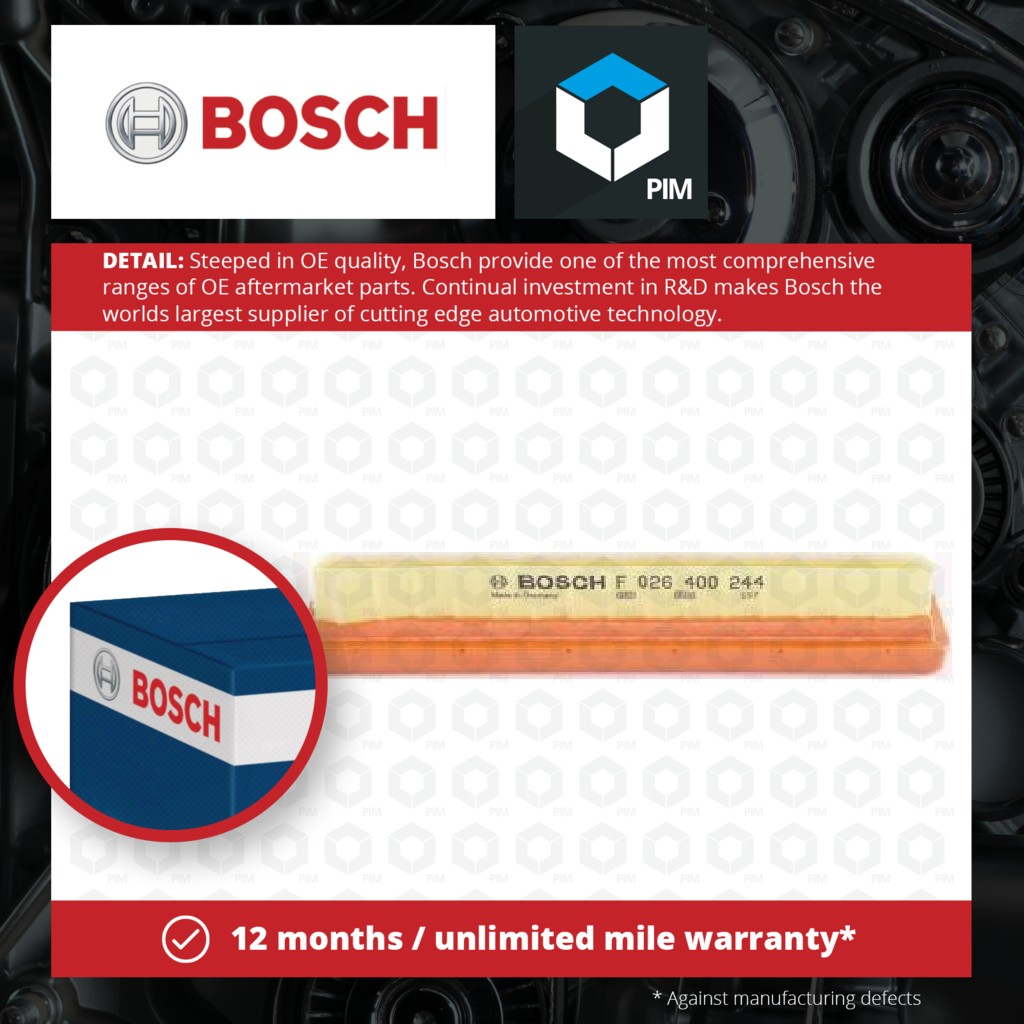 Bosch Air Filter F026400244 [PM874470]