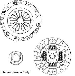National Auto Parts Clutch Kit 3pc (Cover+Plate+Releaser) CK10248 [PM873805]
