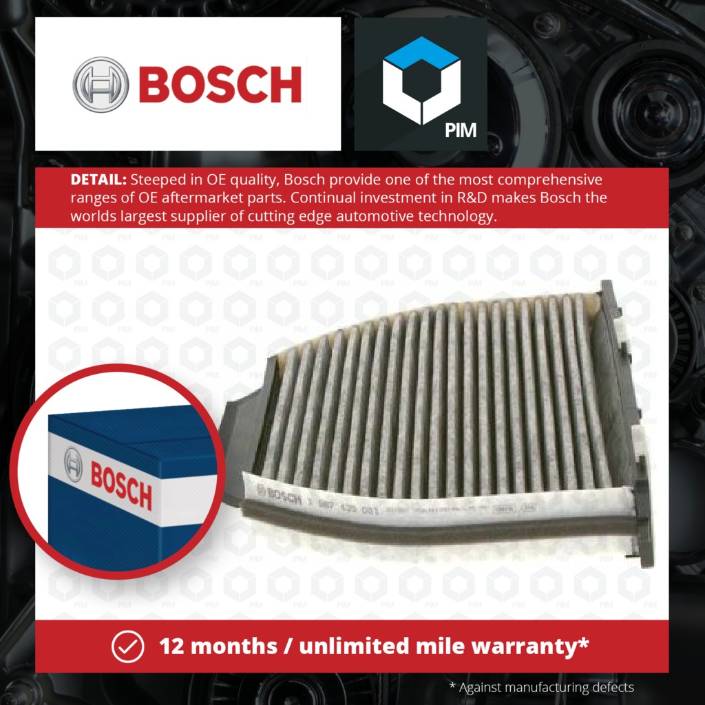 Bosch Pollen / Cabin Filter 1987435001 [PM871060]