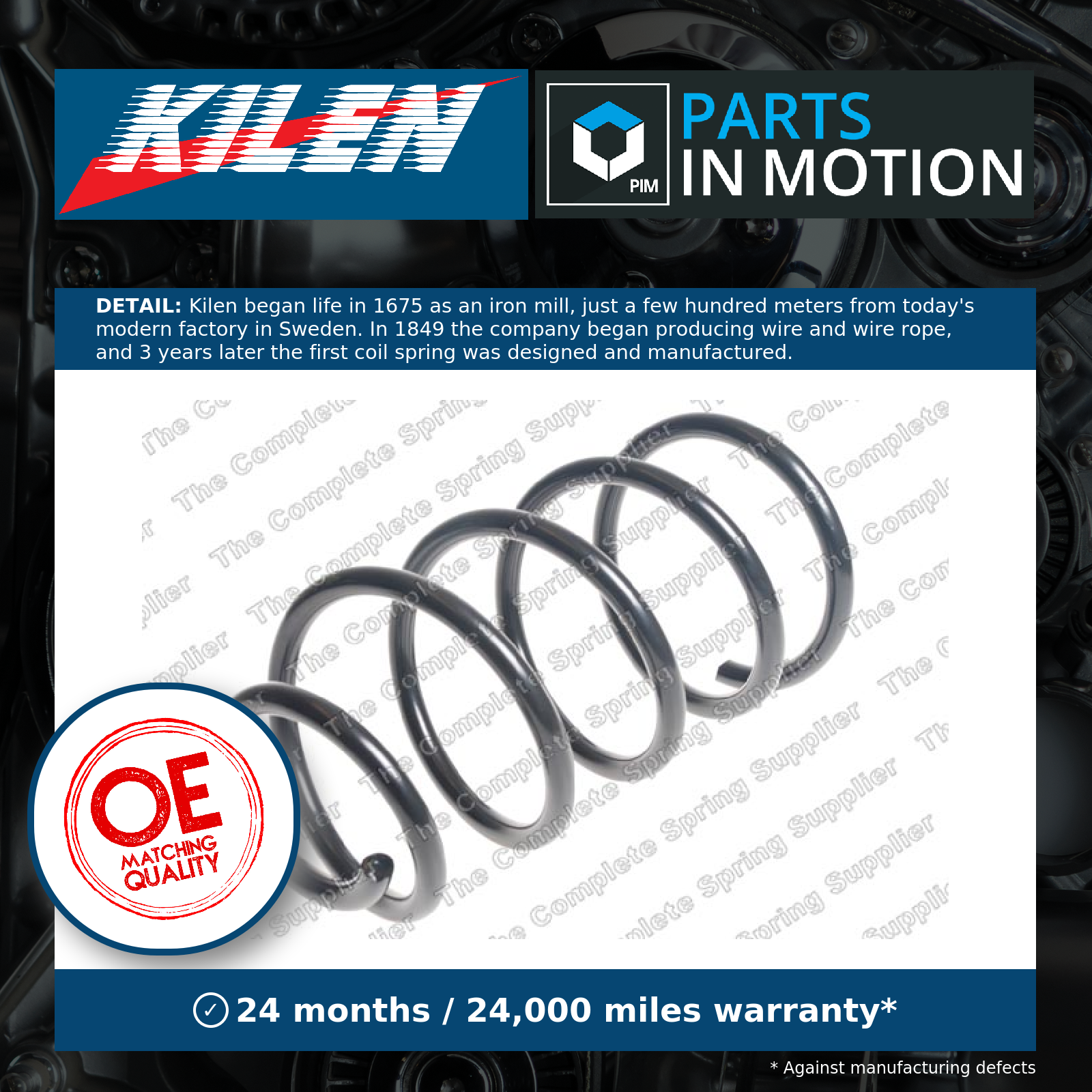 Kilen 13469 Front Coil Spring Fits Ford Grand C-Max 1682699 1687478 1694873 - Image 3