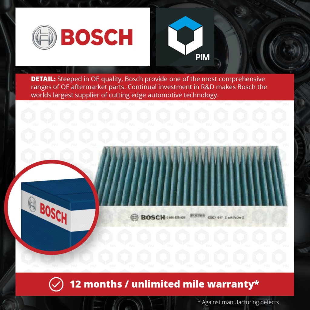 Bosch Pollen / Cabin Filter 0986628526 [PM870583]