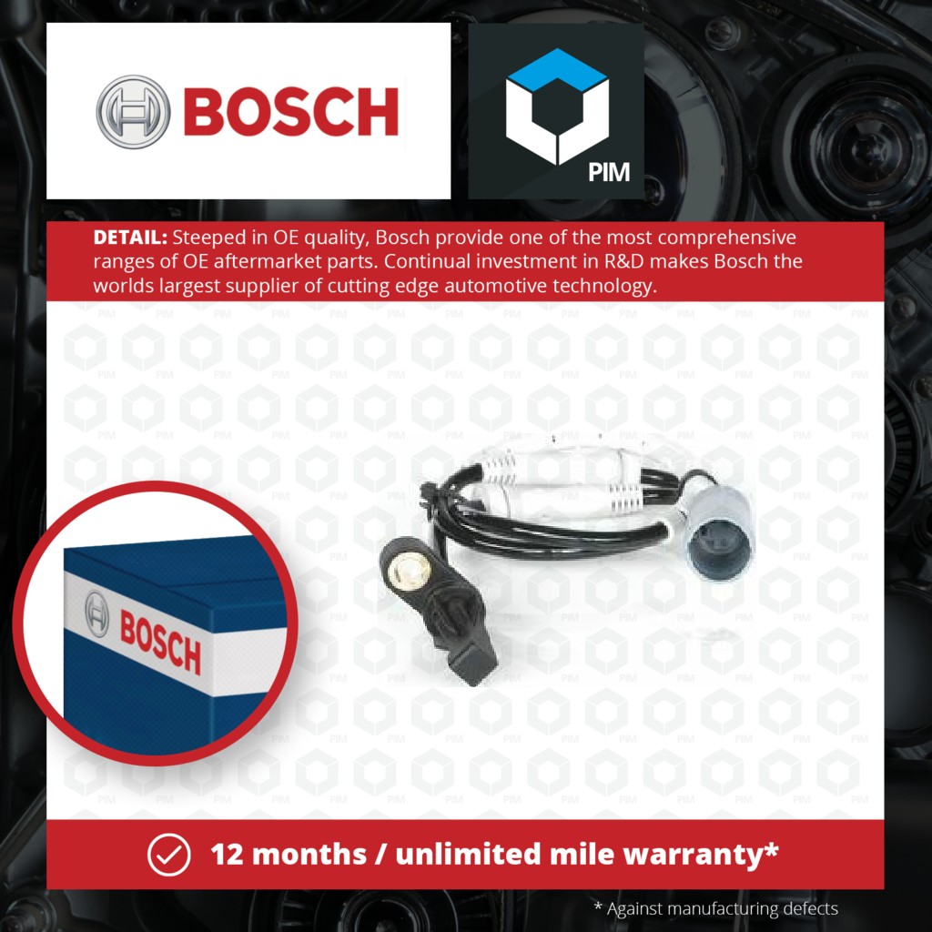 Bosch ABS Sensor Front 0986594540 [PM870562]