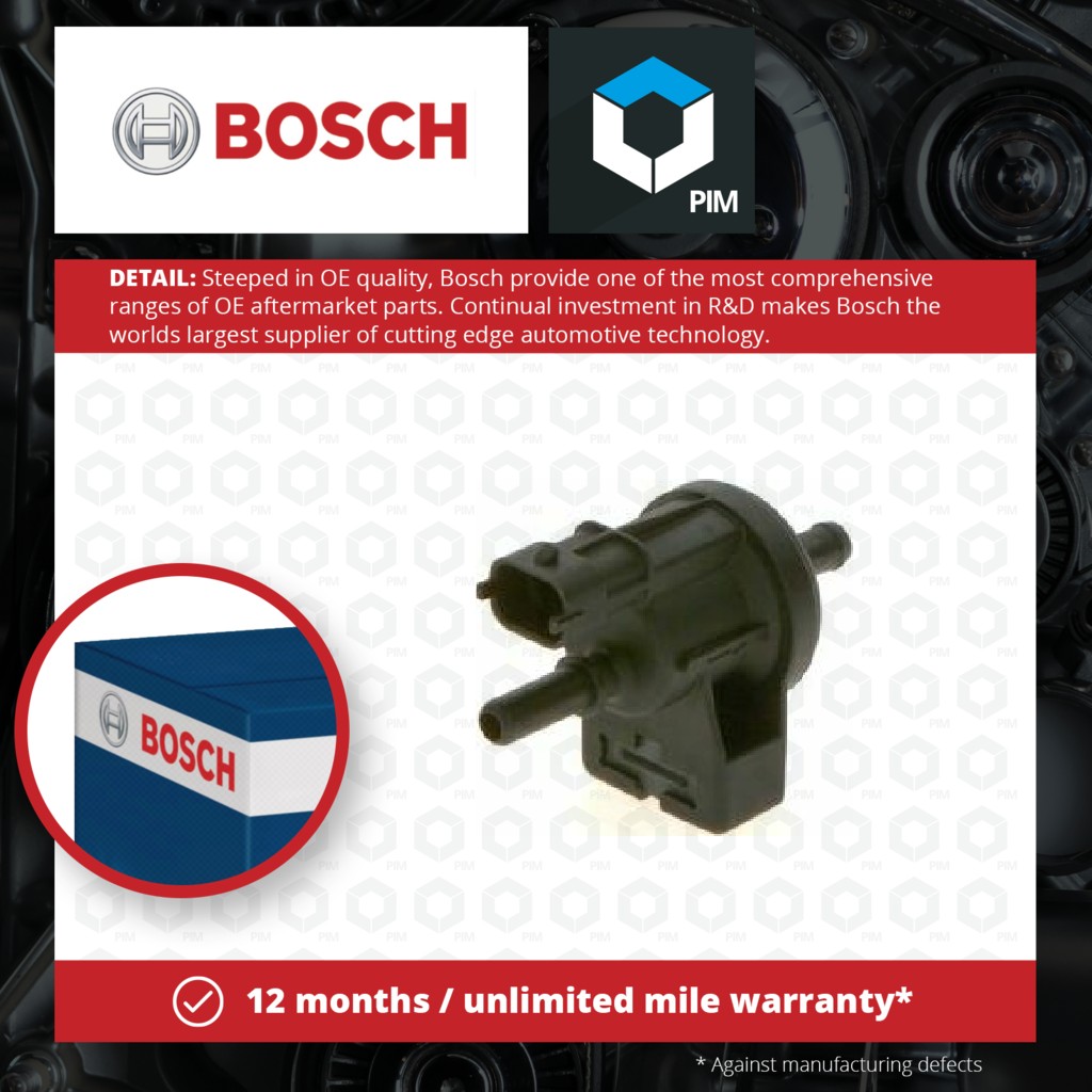 2x Bosch Fuel Tank Breather Valve 0280142486 [PM870319]