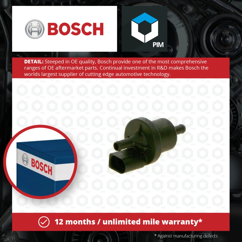 Bosch Fuel Tank Breather Valve 0280142347 [PM870318]
