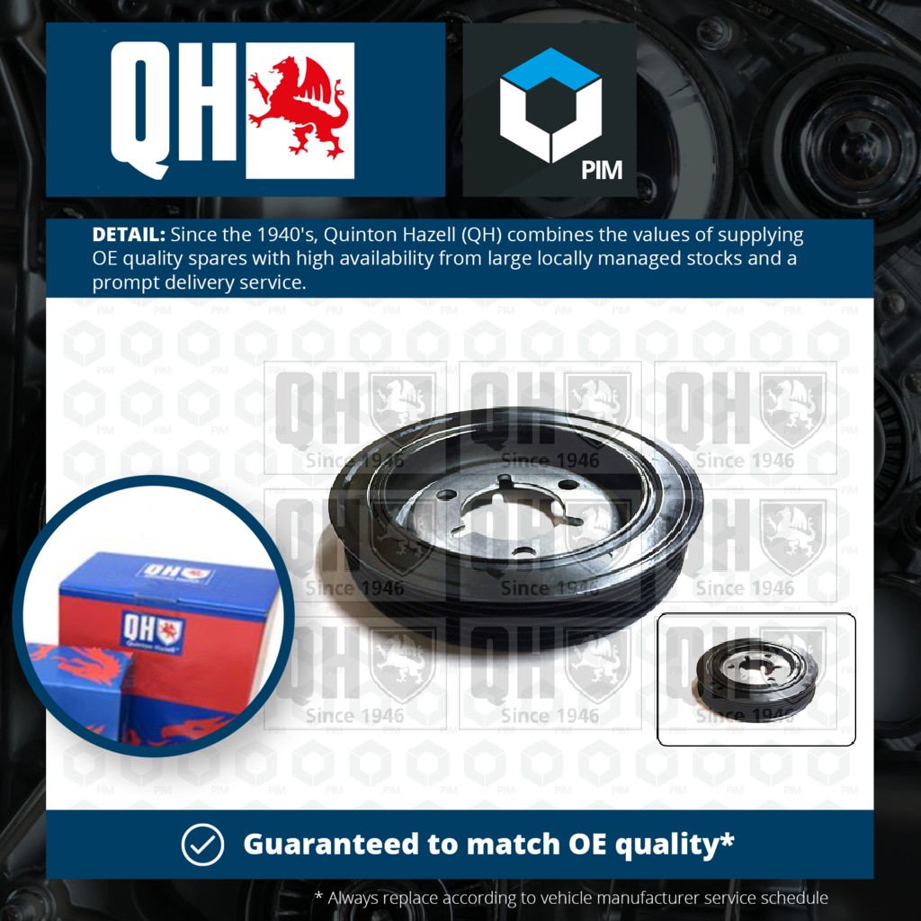 Quinton Hazell Crankshaft Pulley (TVD) QCD62 [PM867894]