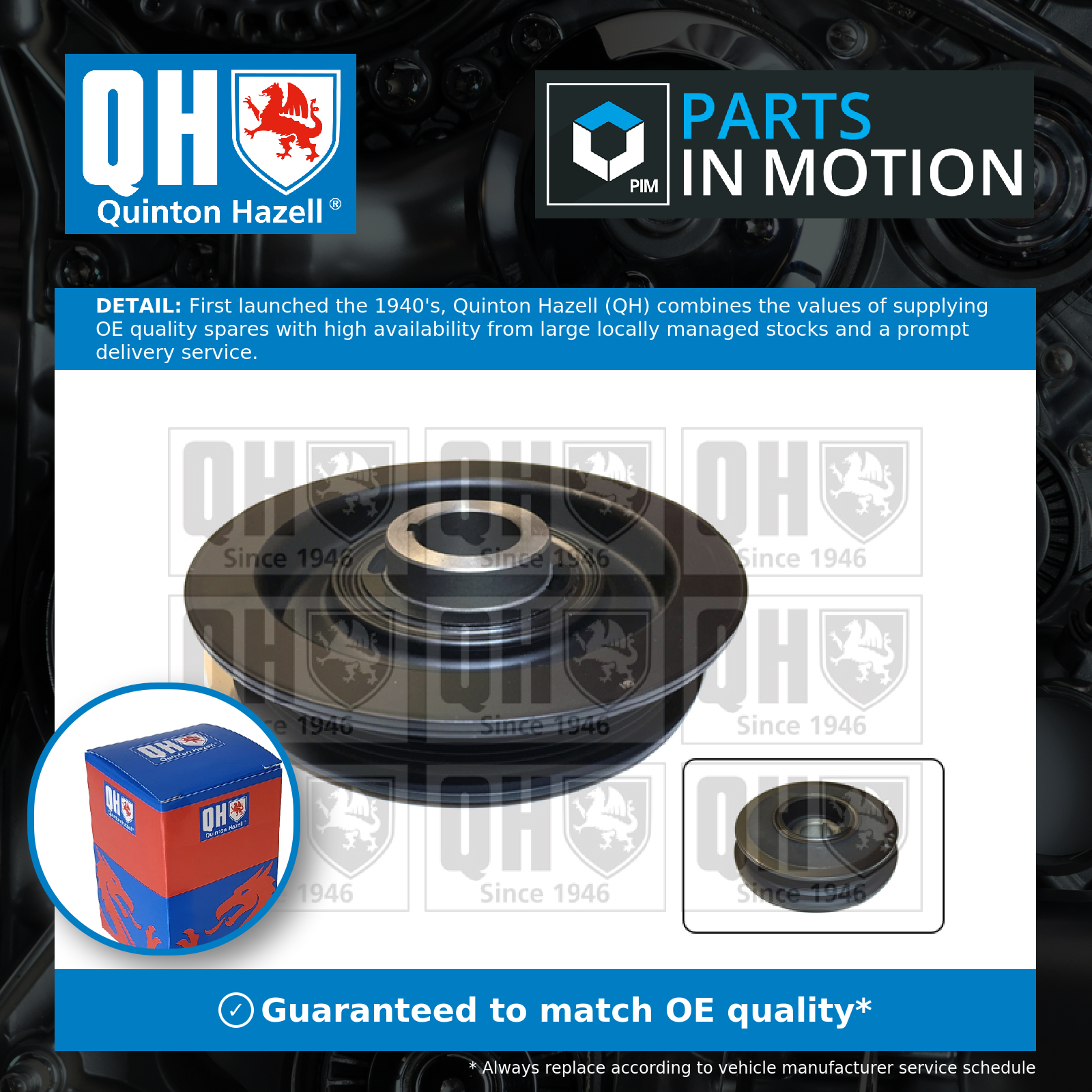 Quinton Hazell Crankshaft Pulley (TVD) QCD23 [PM867864]