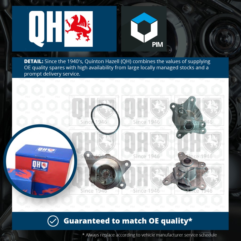 Quinton Hazell Water Pump QCP3829 [PM867137]