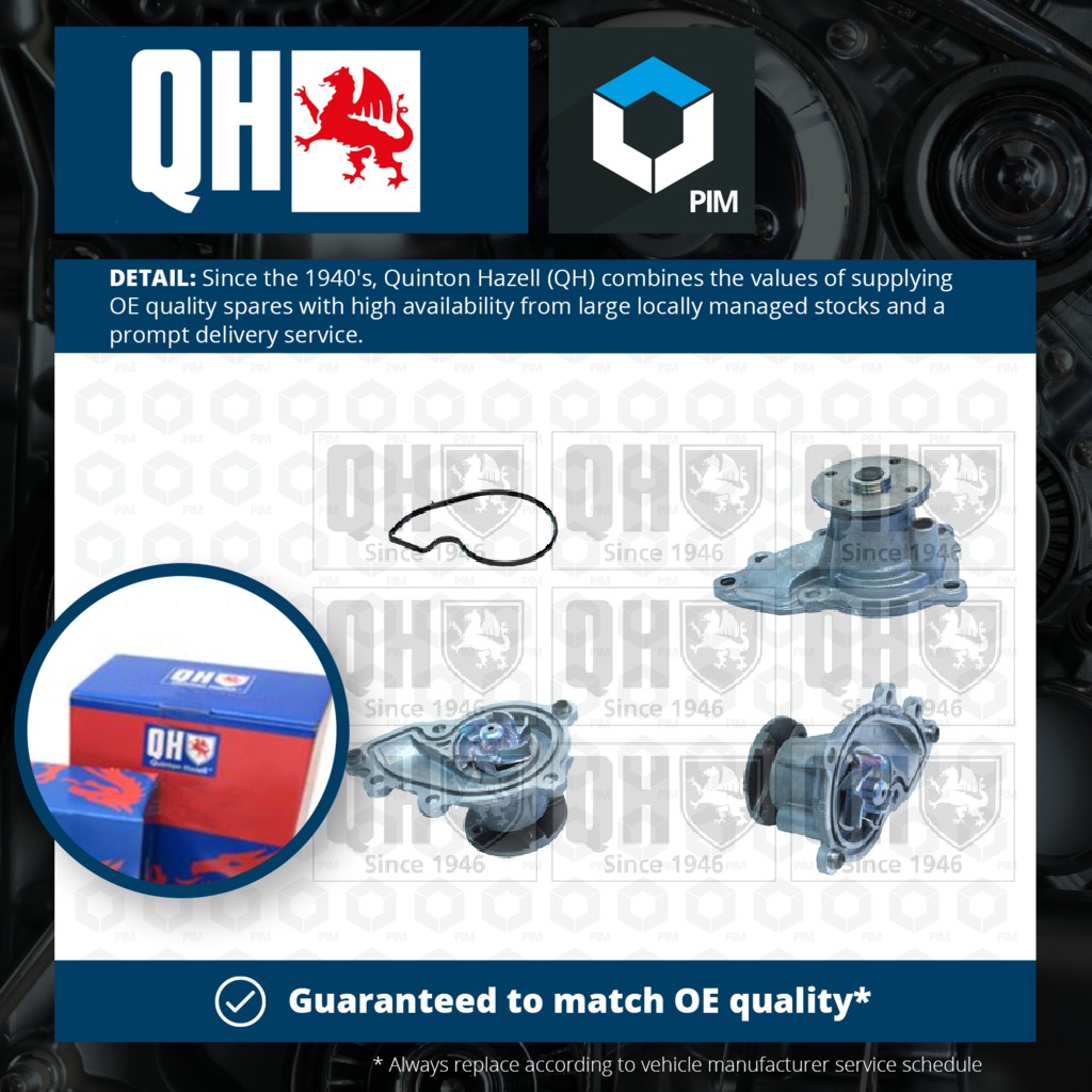 Quinton Hazell Water Pump QCP3787 [PM867104]