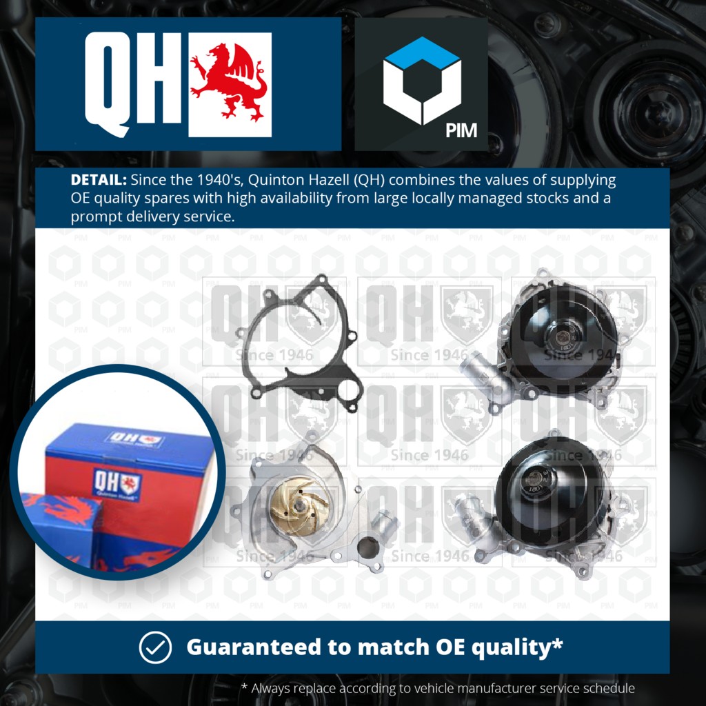 Quinton Hazell Water Pump QCP3766 [PM867086]
