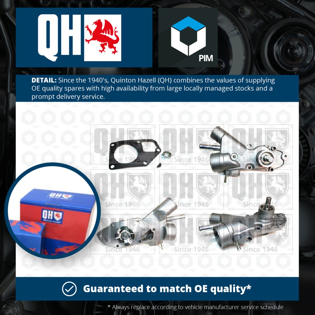 Quinton Hazell Water Pump QCP2074 [PM866893]