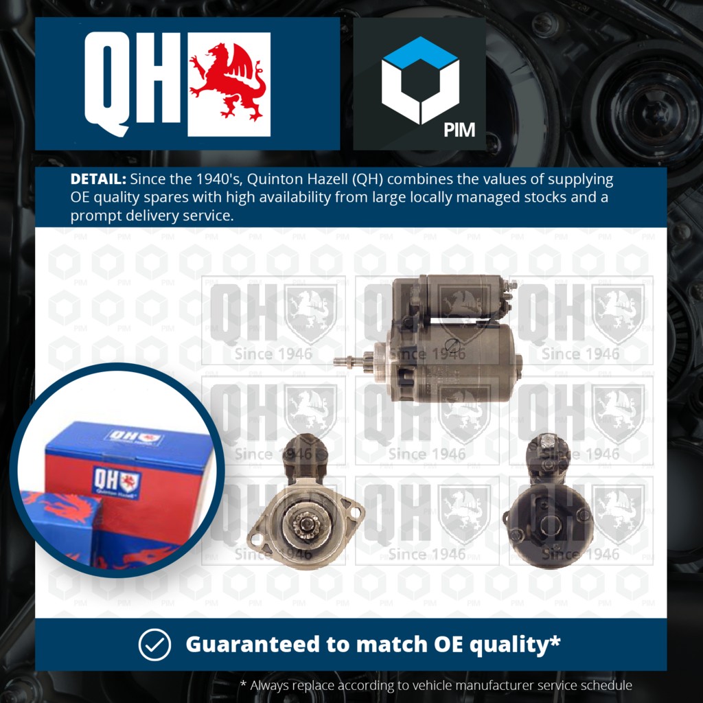 Quinton Hazell Starter Motor QRS2137 [PM866305]