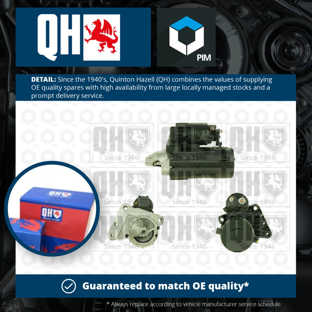 Quinton Hazell Starter Motor QRS2025 [PM866277]