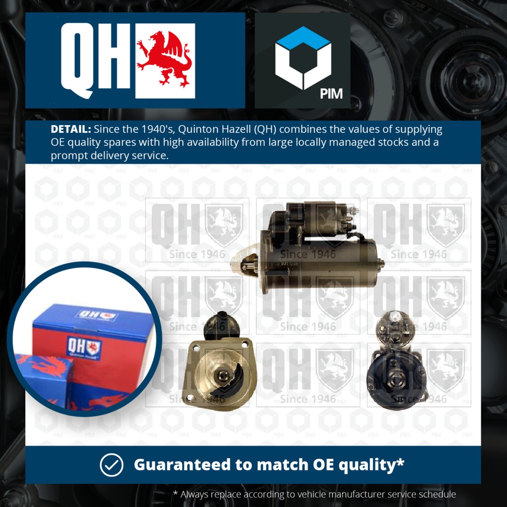 Quinton Hazell Starter Motor QRS1604 [PM866178]