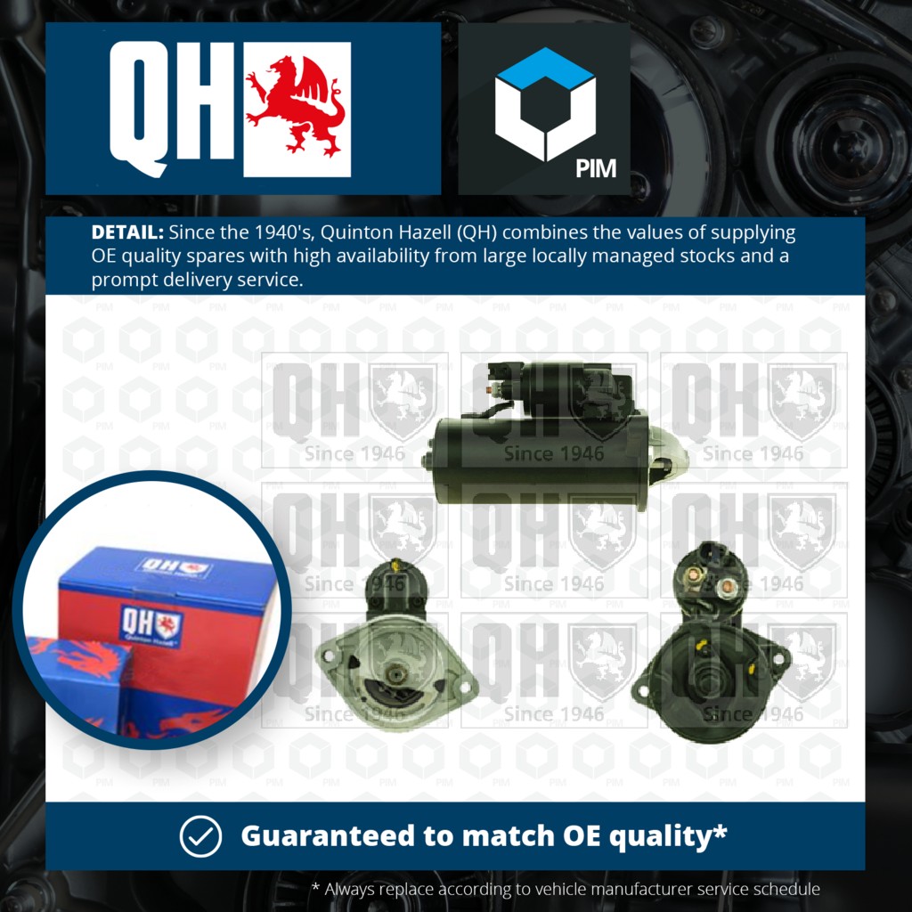 Quinton Hazell Starter Motor QRS1454 [PM866150]
