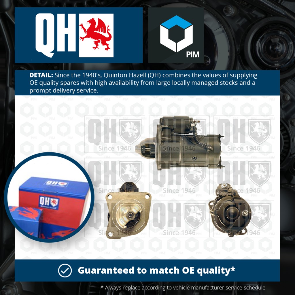 Quinton Hazell Starter Motor QRS1412 [PM866141]