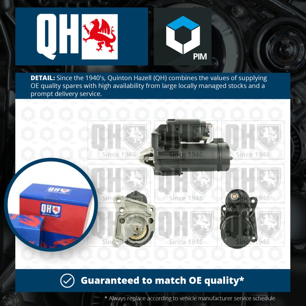 Quinton Hazell Starter Motor QRS1408 [PM866138]