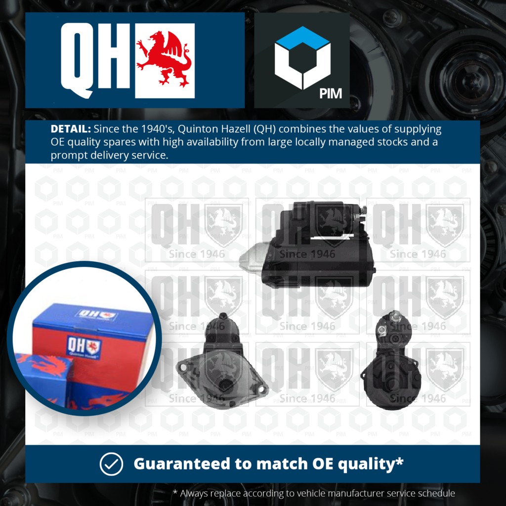 Quinton Hazell Starter Motor QRS1386 [PM866134]