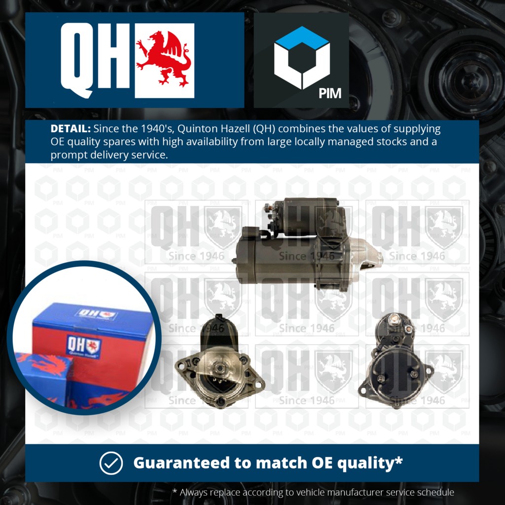 Quinton Hazell Starter Motor QRS1192 [PM866096]