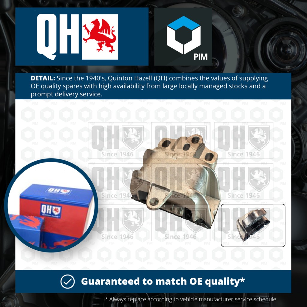 Quinton Hazell Gearbox Mounting Rear Left EM4512 [PM865666]