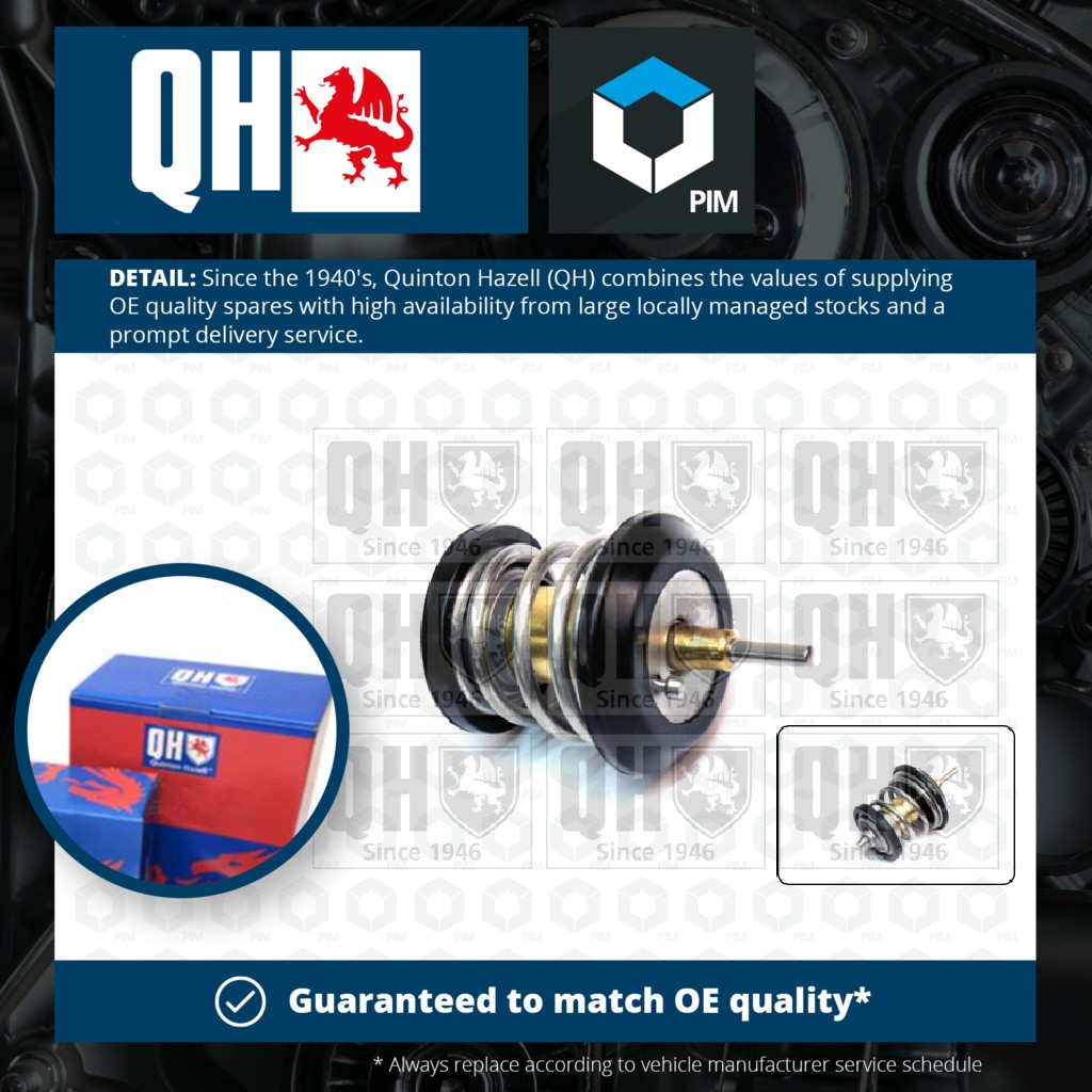 Quinton Hazell Coolant Thermostat QTH711K [PM863990]