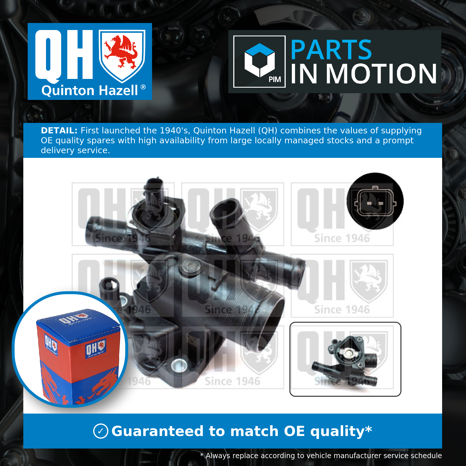 Quinton Hazell Coolant Thermostat QTH666K [PM863955]