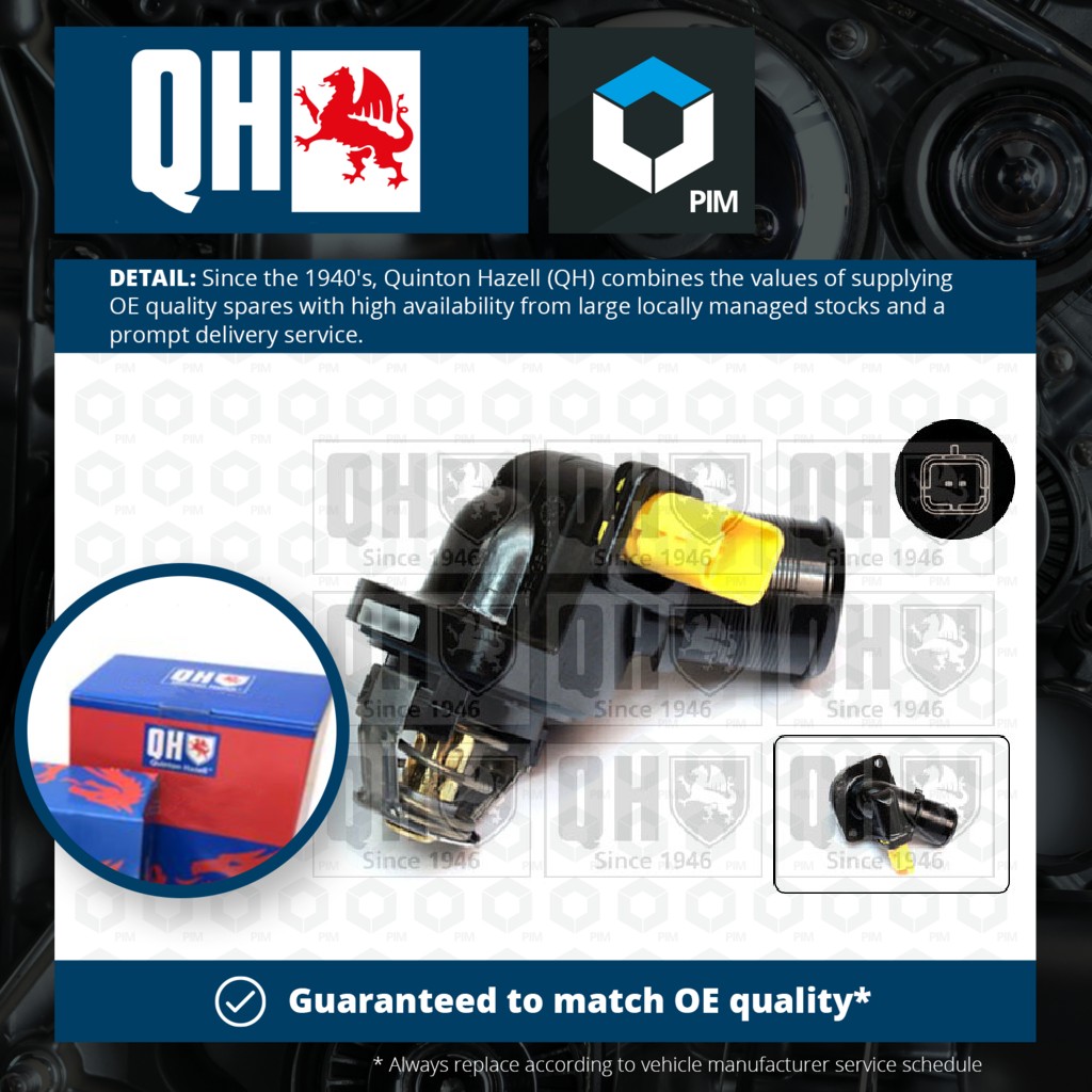 Quinton Hazell Coolant Thermostat QTH652K [PM863942]