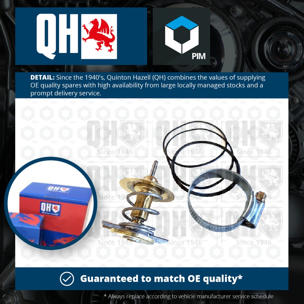 Quinton Hazell Coolant Thermostat QTH600K/82 [PM863914]