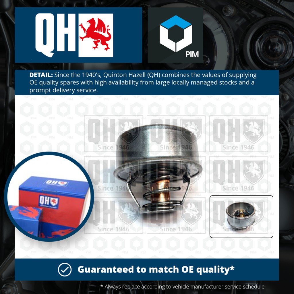 Quinton Hazell Coolant Thermostat QTH140K [PM863900]