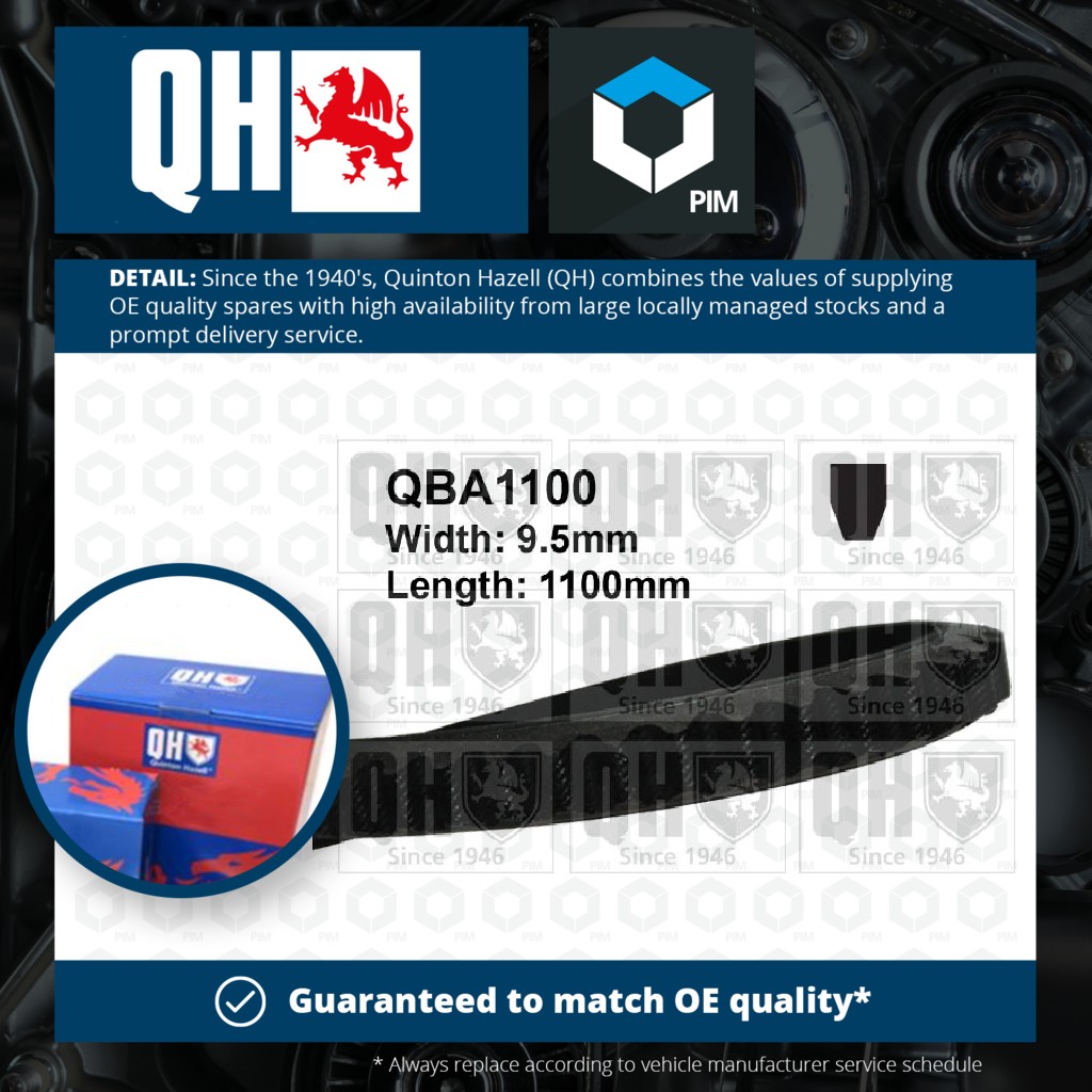 Quinton Hazell Drive Belt QBA1100 [PM863604]