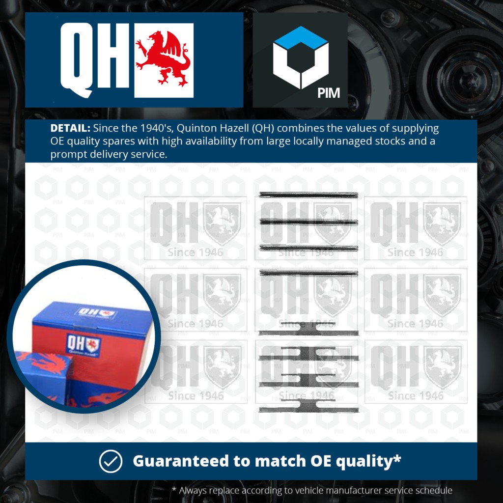 Quinton Hazell Brake Pad Fitting Kit Front BFK710 [PM863091]