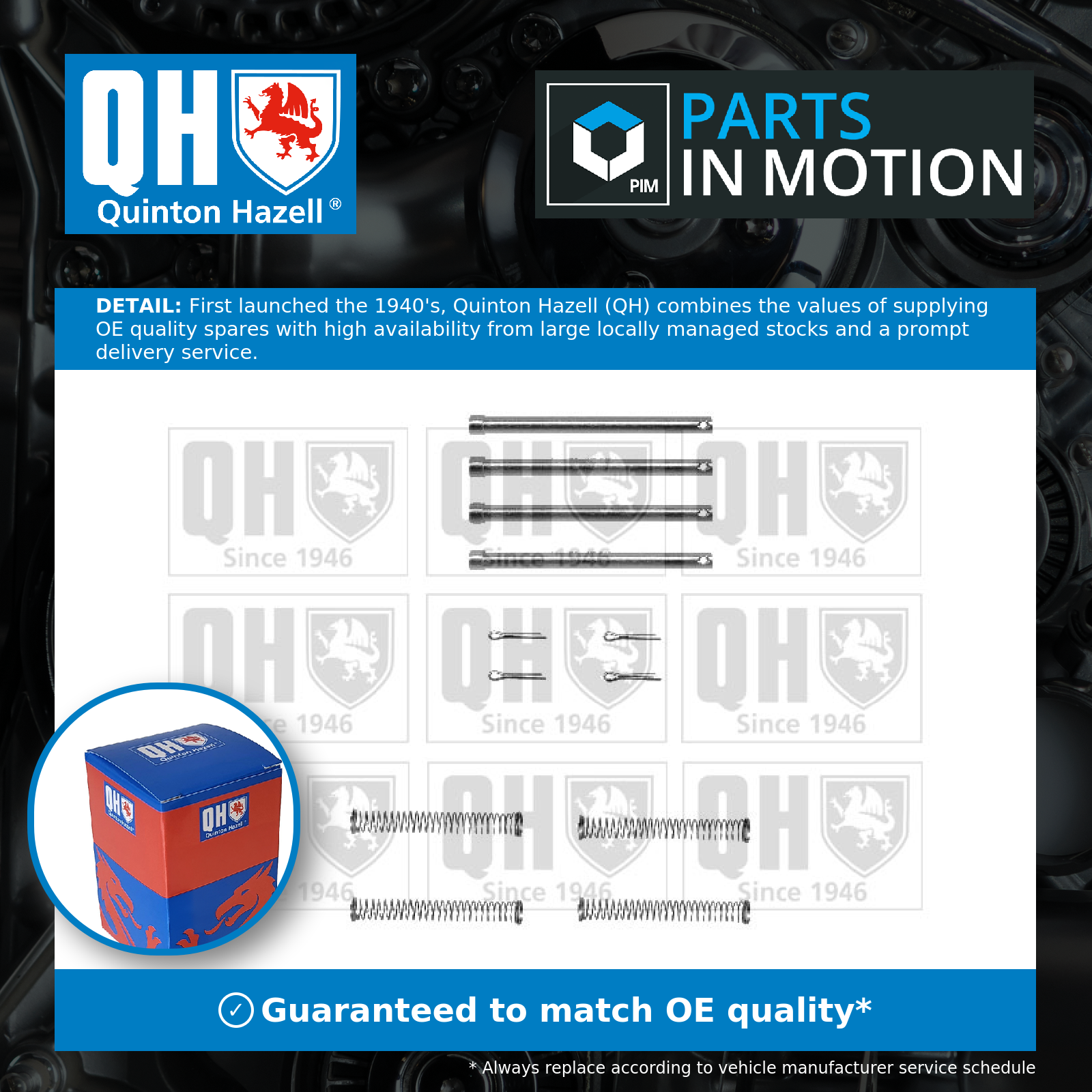 Quinton Hazell Brake Pad Fitting Kit Front BFK679 [PM863078]