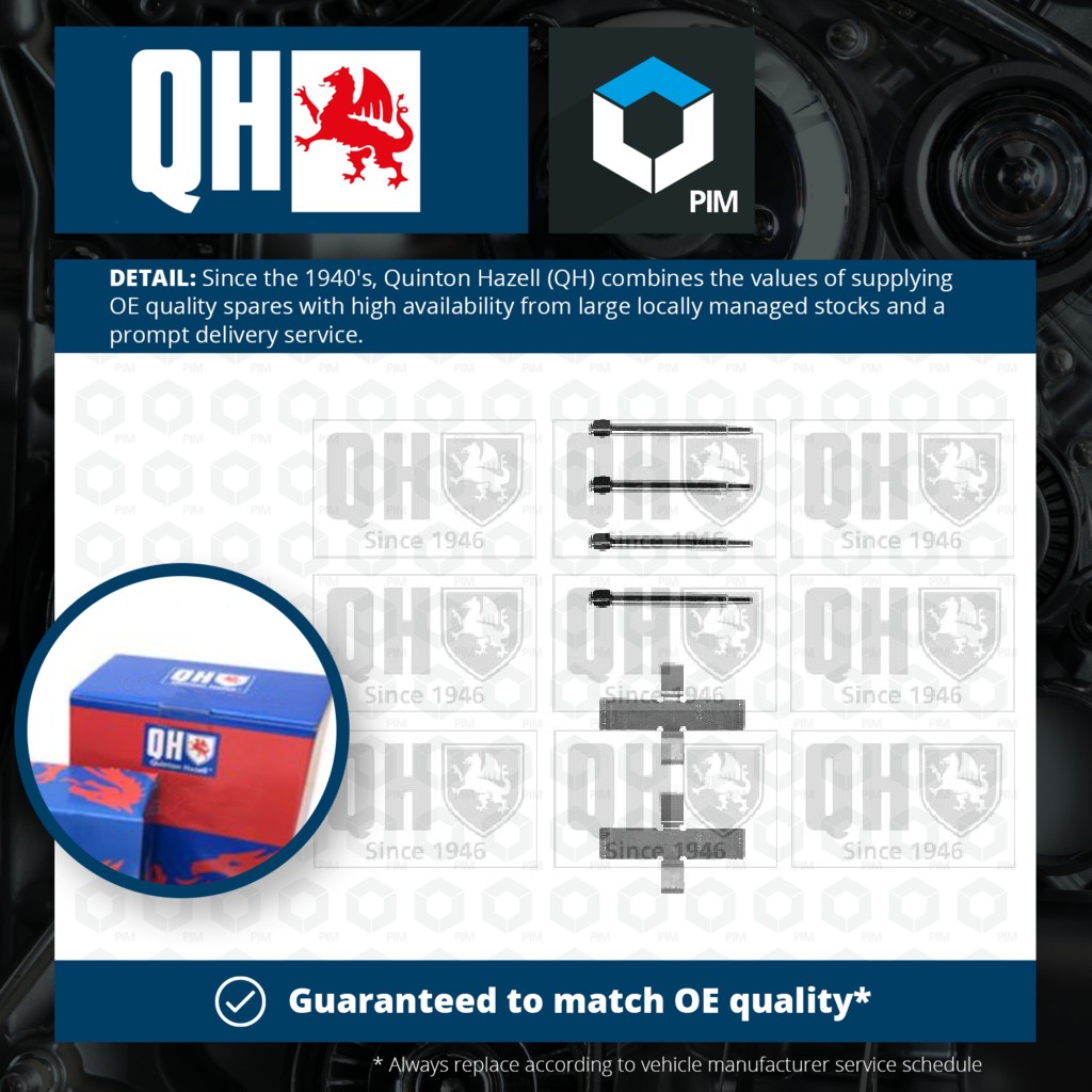 Quinton Hazell Brake Pad Fitting Kit BFK600 [PM863044]
