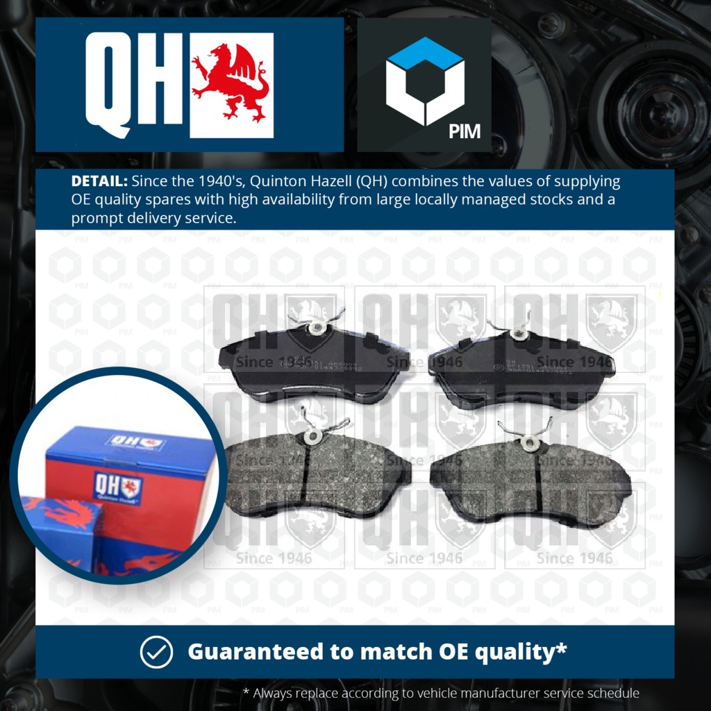 Quinton Hazell Brake Pads Set Front BP1351 [PM861922]