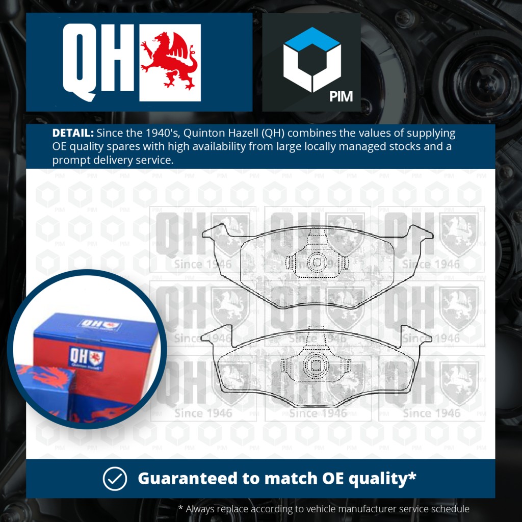 Quinton Hazell Brake Pads Set Front BP1056 [PM861709]