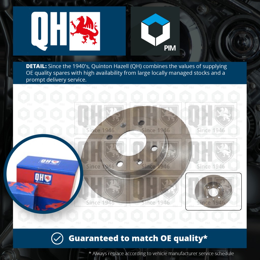Quinton Hazell 2x Brake Discs Pair Solid BDC3477 [PM860607]