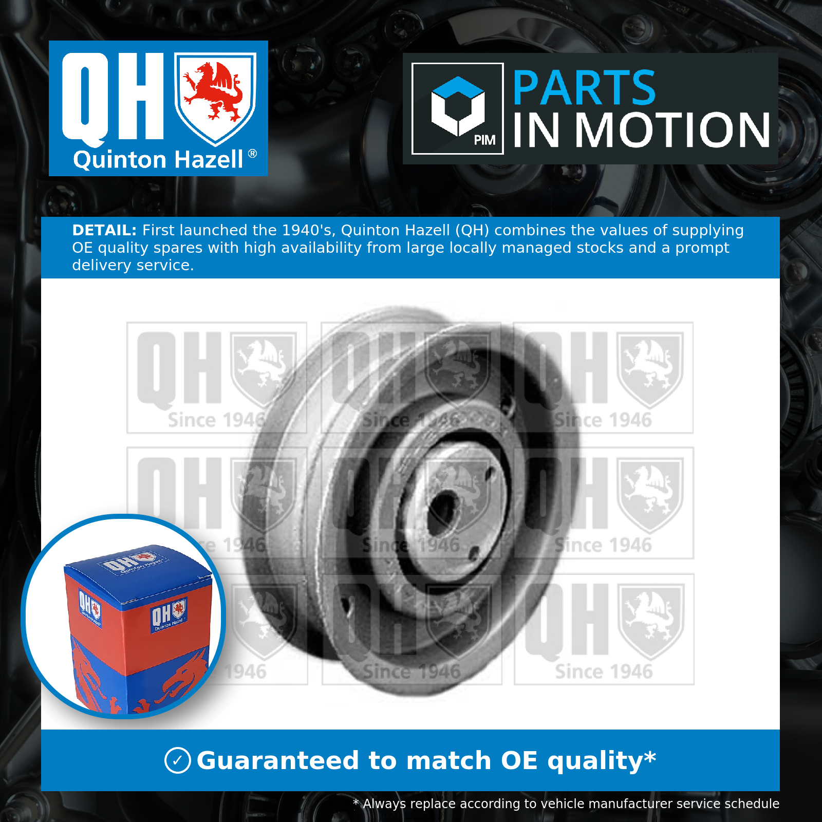 Quinton Hazell Timing Belt Tensioner QTT127 [PM859541]