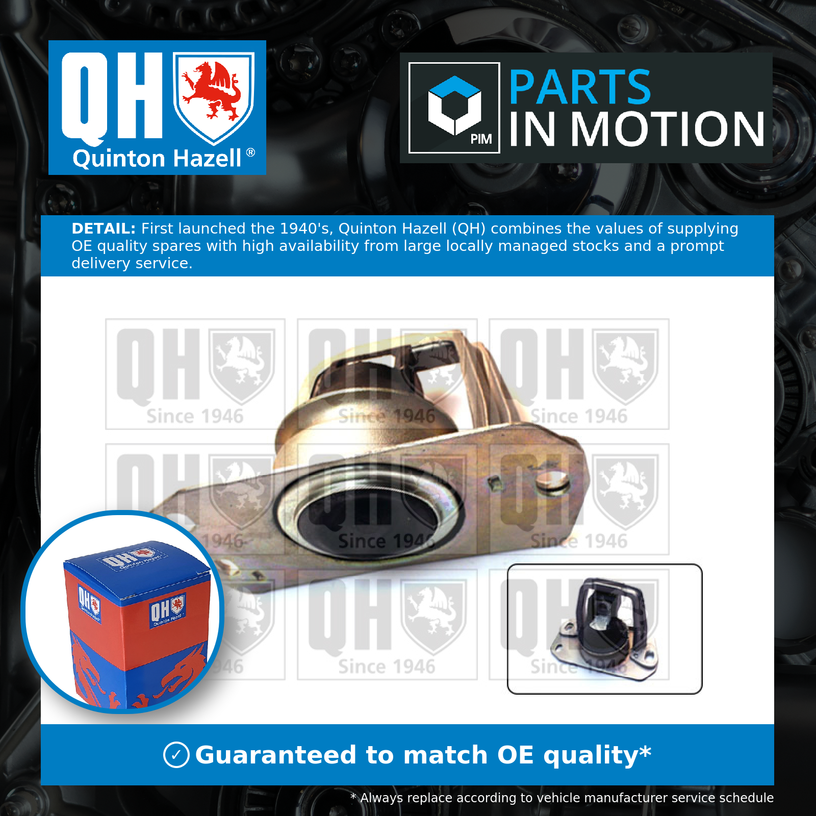 Quinton Hazell Engine Mount Upper Right EM4544 [PM859363]