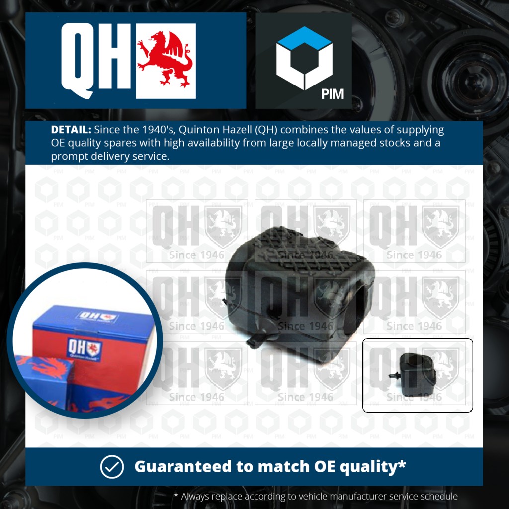 Quinton Hazell Anti Roll Bar Bush Front EMB7294 [PM858795]