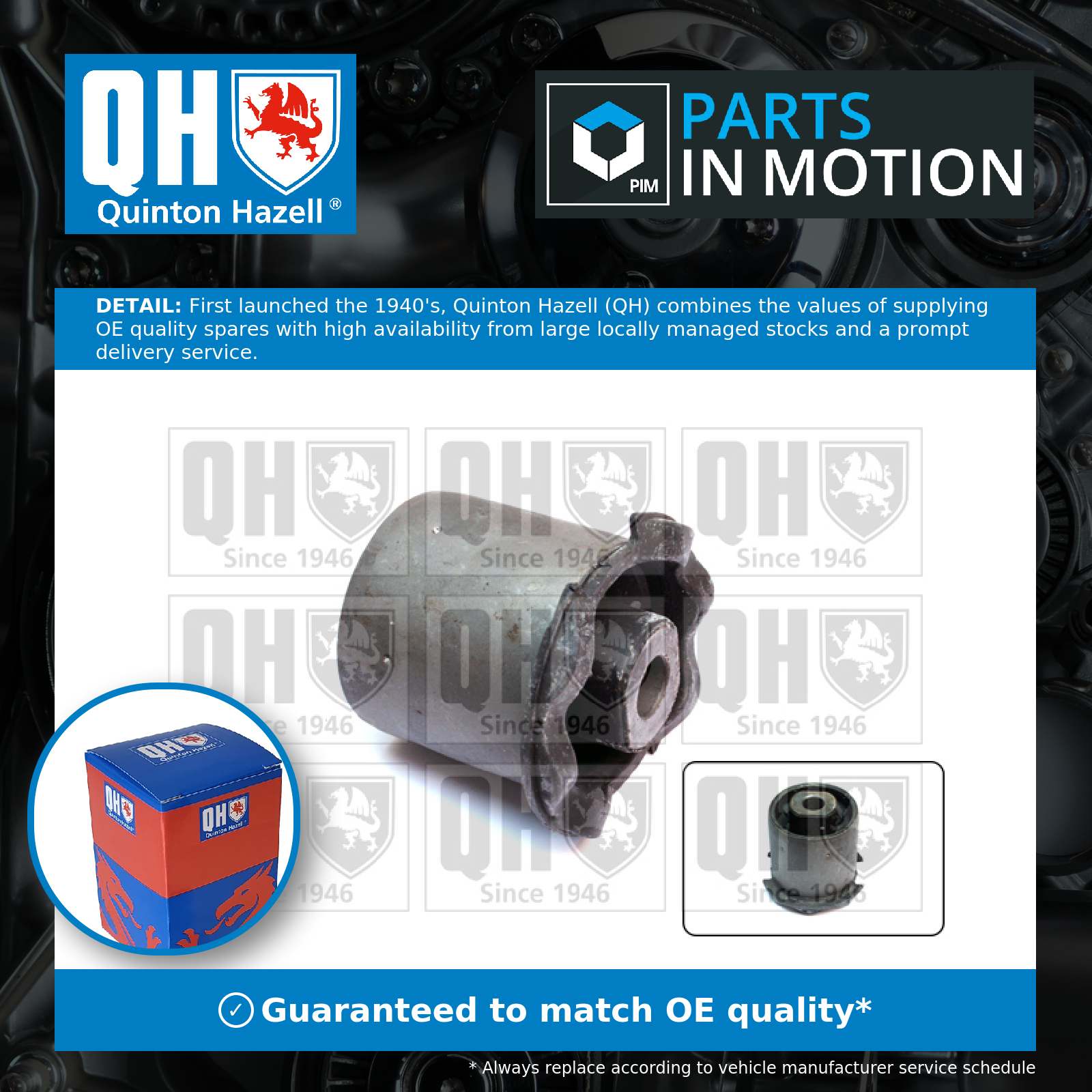 Quinton Hazell Wishbone / Control / Trailing Arm Bush EMS8546 [PM857878]
