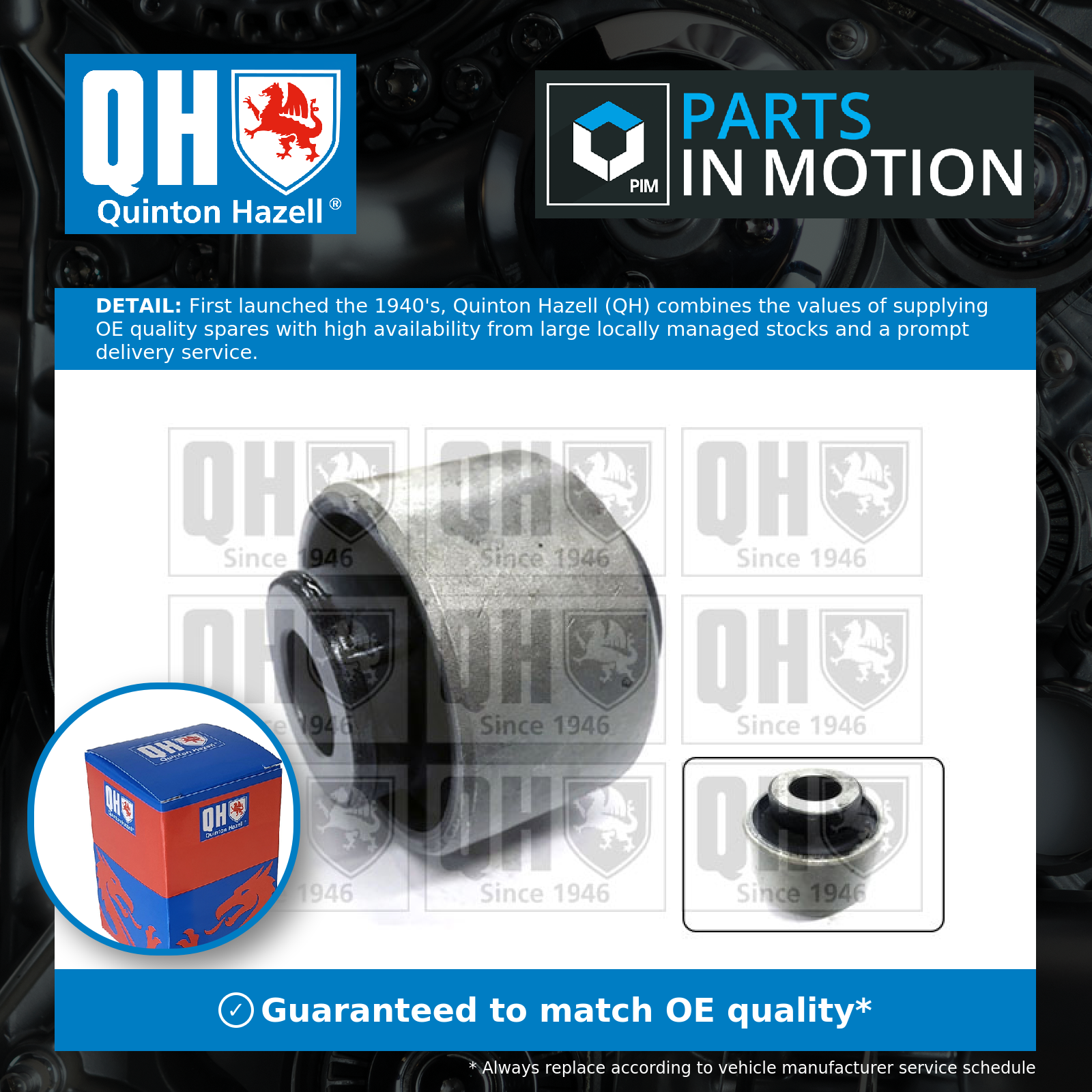 Quinton Hazell Wishbone / Control / Trailing Arm Bush EMS8512 [PM857873]