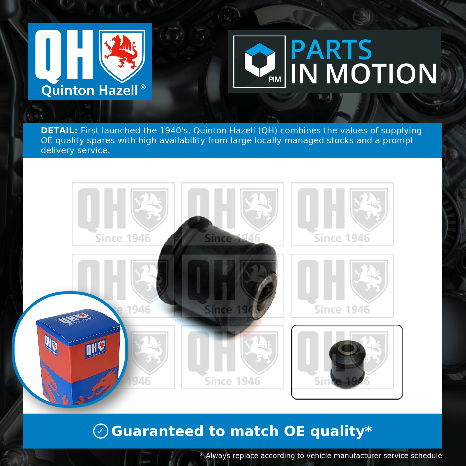 Quinton Hazell Wishbone / Control / Trailing Arm Bush EMS8423 [PM857856]