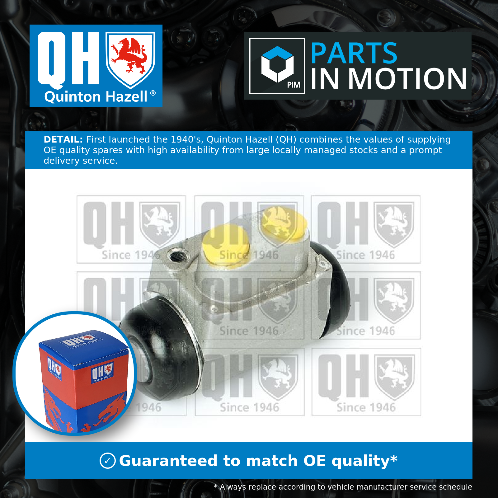 Quinton Hazell Wheel Cylinder Rear Right BWC3718 [PM853441]