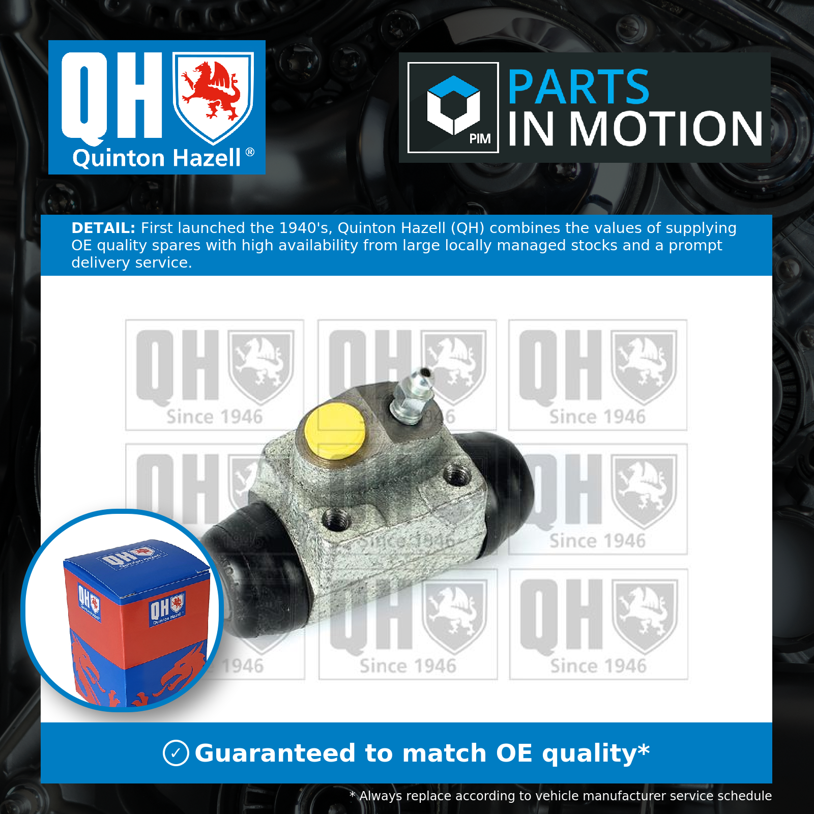 Quinton Hazell Wheel Cylinder Rear Right BWC3479 [PM853336]